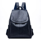 Backpack with laptop compartment and adjustable padded straps - Dark Blue