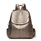 Backpack with laptop compartment and adjustable padded straps - Bronze