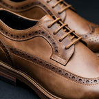 Men's Brogue Derby Shoes Lace-Up Cushioned Orthopaedic Comfort Sole