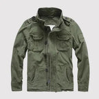 Men's classic long sleeve jacket with pockets - Green