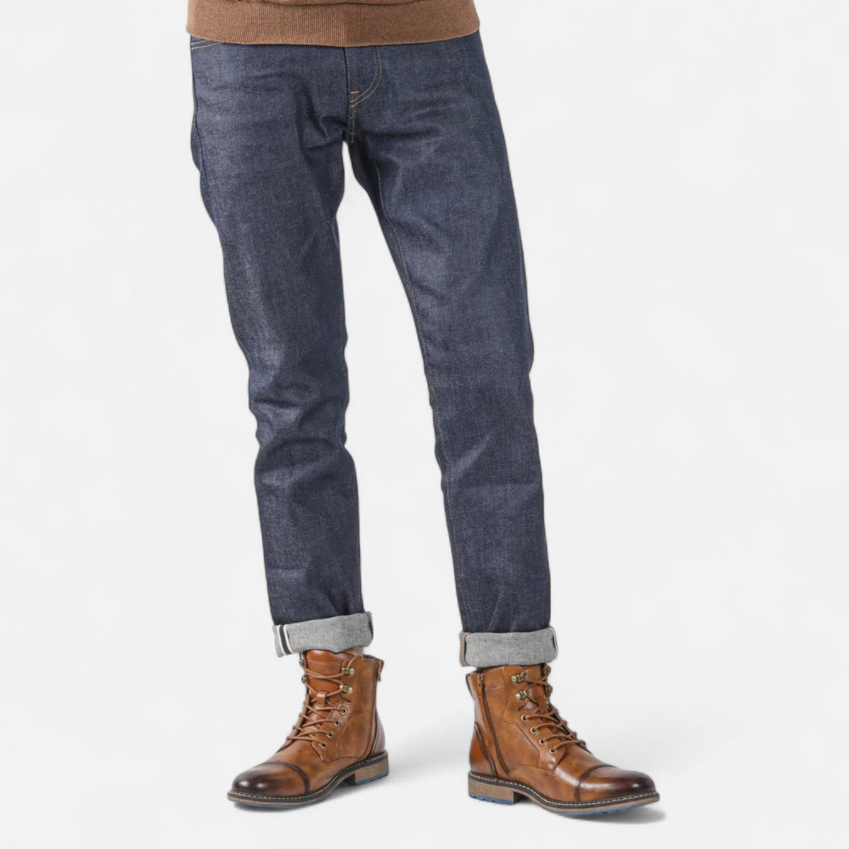 Men's Faux Leather Boots Lightweight Retro-Inspired