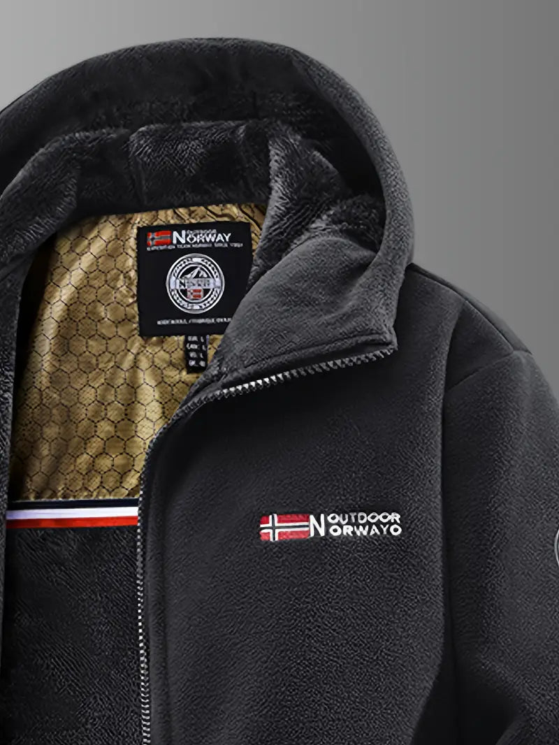 Men's Thermal Hooded Fleece Jacket