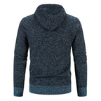Men's cotton blend hoodie with drawstring hood