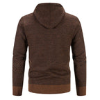 Men's cotton blend hoodie with drawstring hood