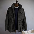 Men's Military-Style Field Jacket - Black