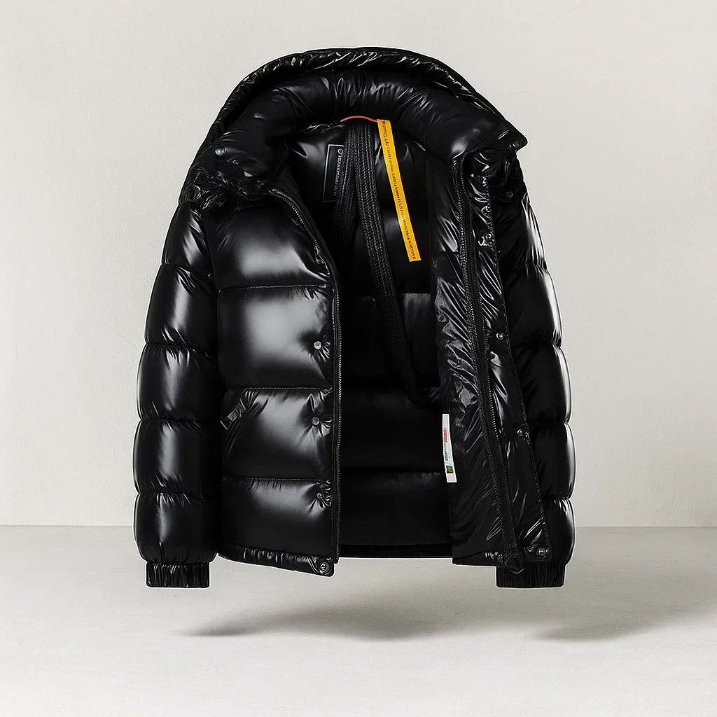 Men's Puffer Jacket with Thick Padding