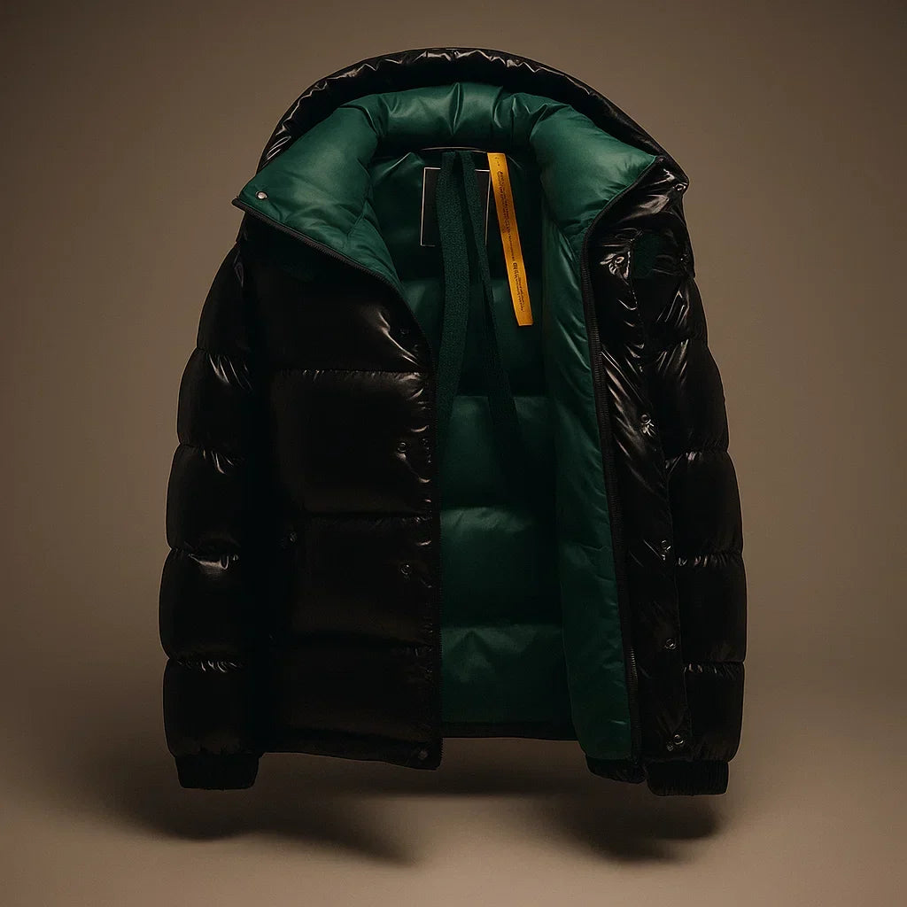 Men's Puffer Jacket with Thick Padding