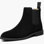 Men's Suede Chelsea Boots - Black