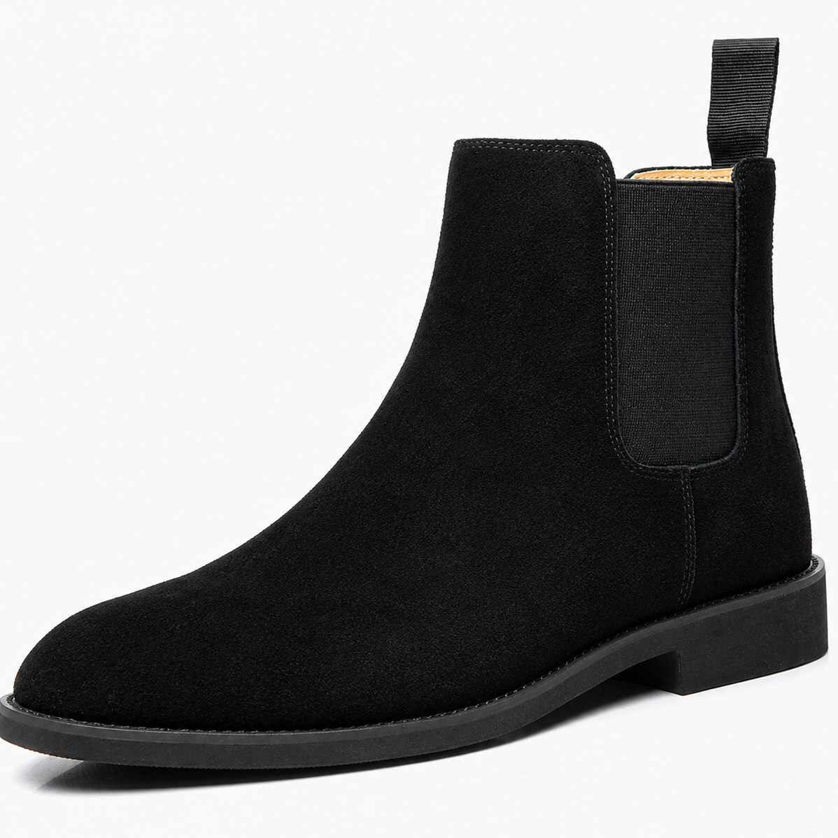 Men's Suede Chelsea Boots - Black