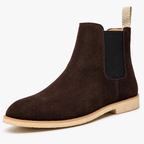 Men's Suede Chelsea Boots - Brun Foncé