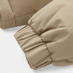 Men's winter jacket with fleece lining and removable hood