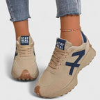 Orthopaedic trainers with arch support and non-slip sole - Beige