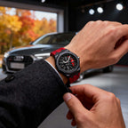 Quartz Watch Racing Style Silicone Strap