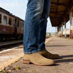 Ranch Boots Western Style with Elastic Side Panels