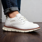 Trainers with cushioned EVA sole and ankle sock collar - White