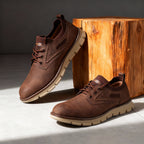Trainers with cushioned EVA sole and ankle sock collar