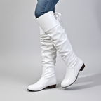 Women's Faux Leather Boots Almond Toe