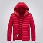 Women's hooded longline puffer jacket, quilted and padded for winter