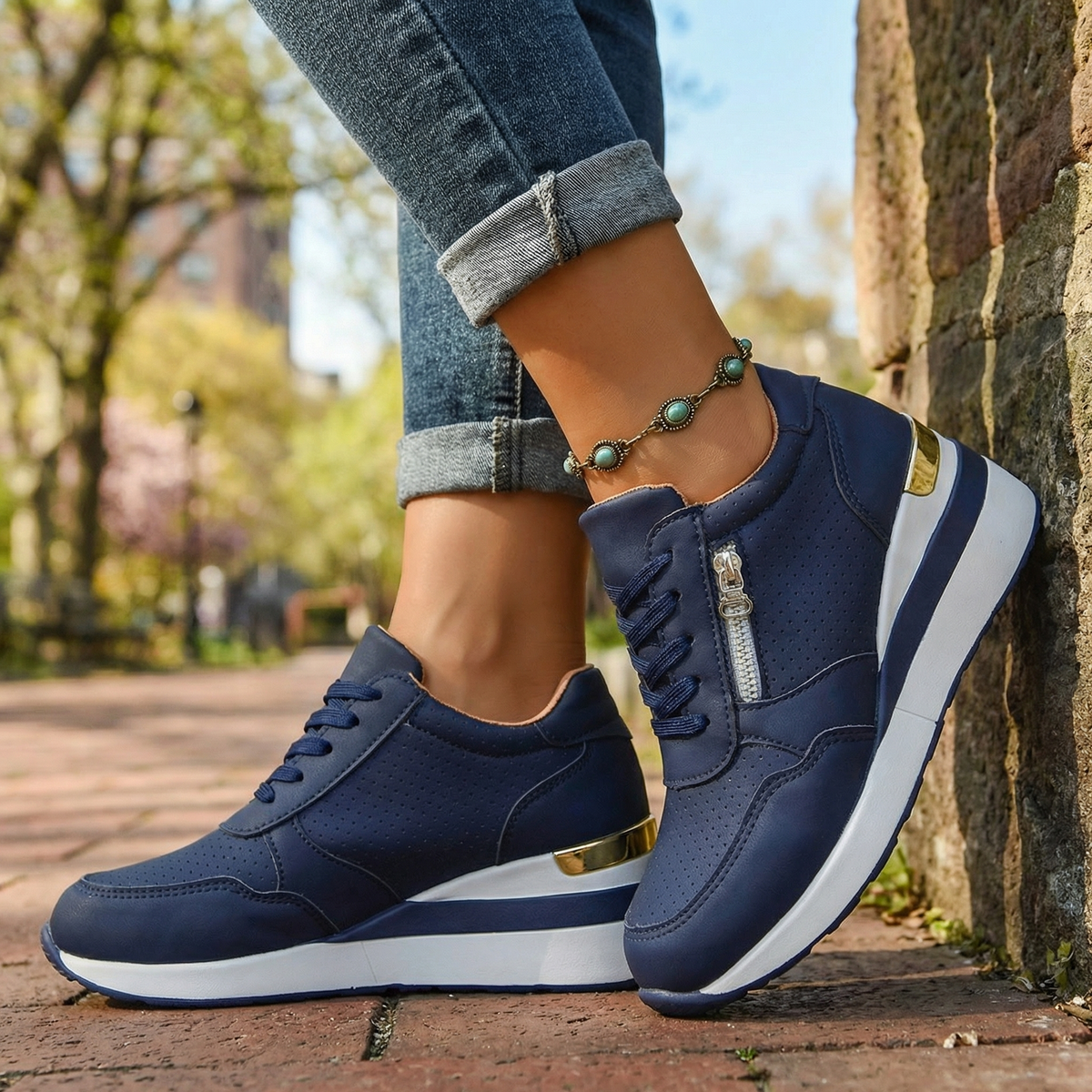 Women's Orthopaedic Wedge Trainers