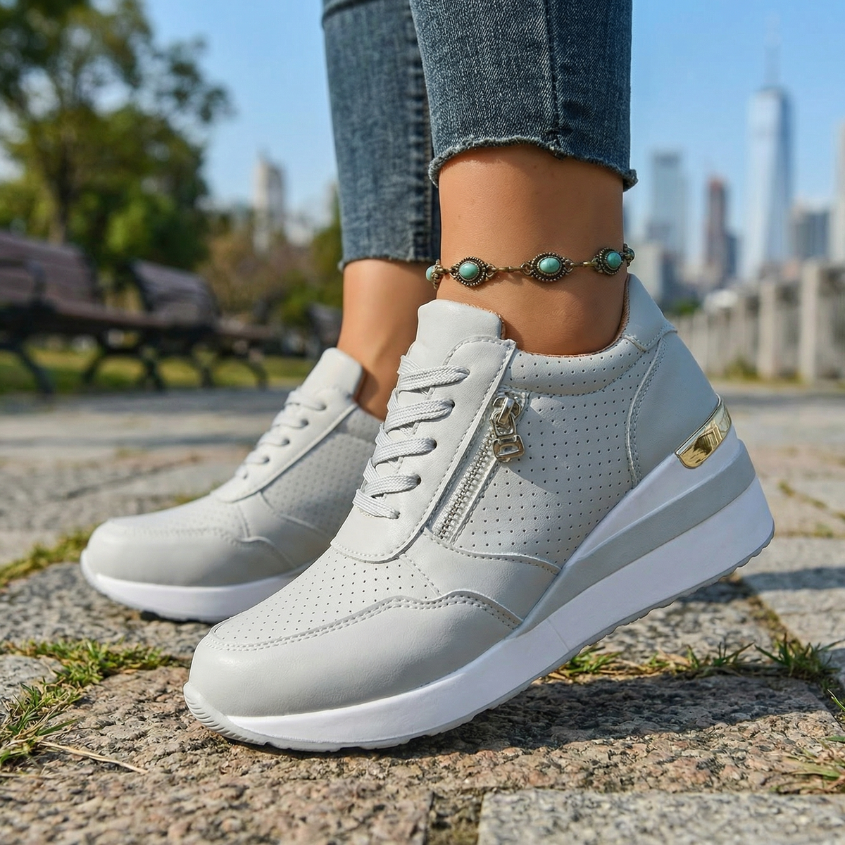 Women's Orthopaedic Wedge Trainers